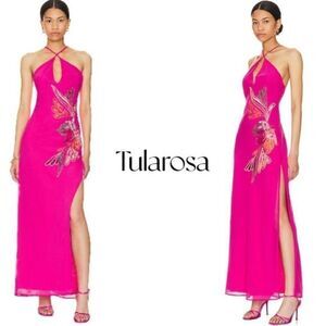 Tularosa Revolve Camilla Maxi Dress in Pink Yarrow Sz XS NWOT